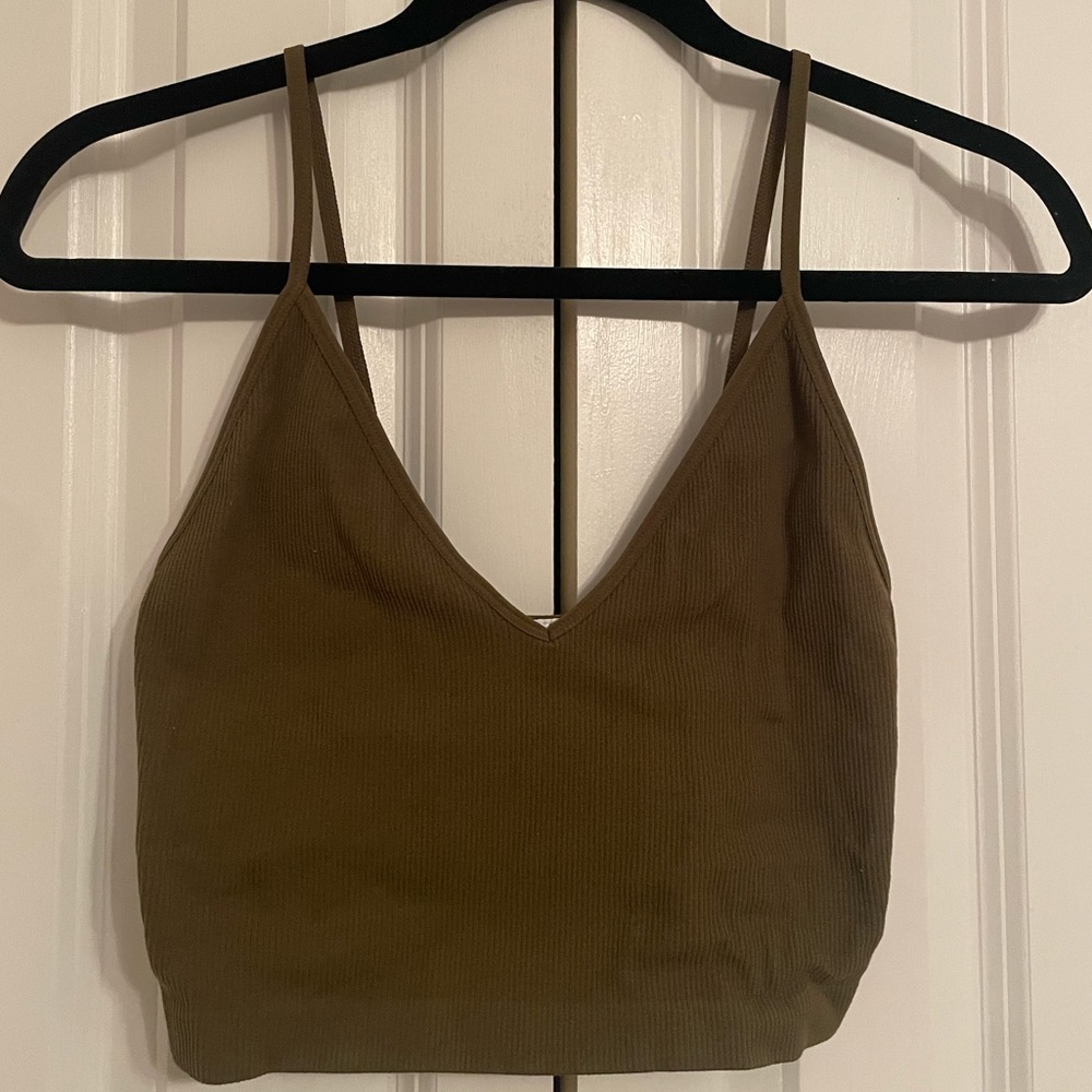 Forever 21 Olive Green Bra Top, Size XS/S